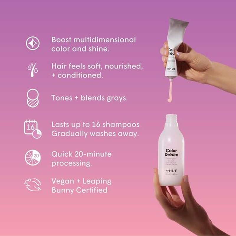 dpHUE Color Dream Golden Blonde - Ammonia-Free Demi-Permanent Hair Color | Lasts 16 Washes, Boosts Shine
