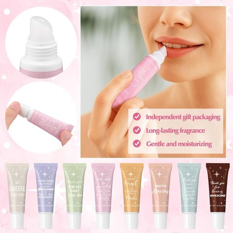 Linyuthia 24 Pcs Appreciation Gifts Lip Balm Bulk Moisturizing Balm for Dry Cracked lips Team Thank You Gift Volunteer Appreciation Party Favor for Women Teacher Employee Coworkers Nurse Girls Friend