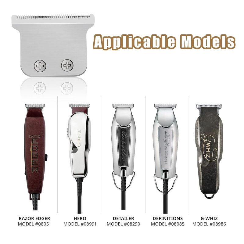 Wahl Professional Detachable Hair Clipper Replacement Blades - 2 Pack for Barbers & Stylists