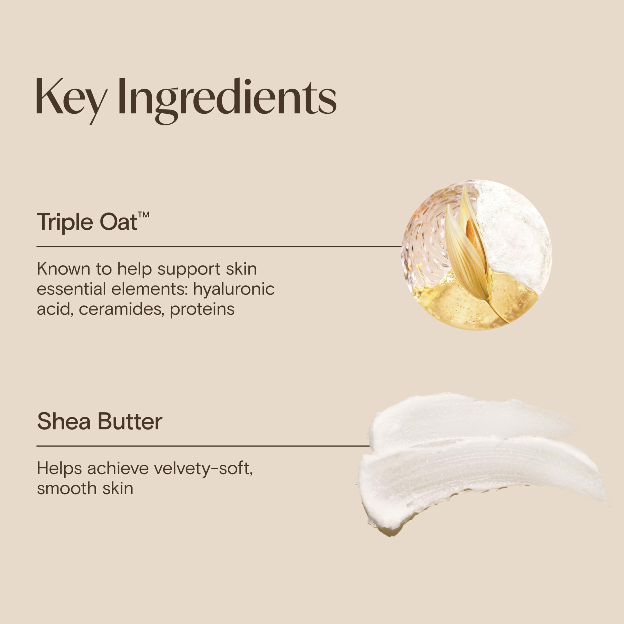 Aveeno Skin Relief Moisturizing Body Lotion Heals Very Dry, Sensitive Skin, Fast-Absorbing Lotion with Soothing Triple Oat & Shea Butter Formula, Fragrance Free Lotion, Non-Comedogenic, 33 Fl Oz