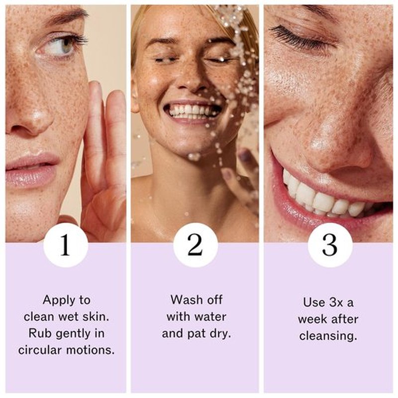 LilyAna Naturals Charcoal Face Scrub - Facial Exfoliator - Microdermabrasion Scrub - Facial Skin Care Products for Women and Men - Lavender and Tea Tree Oil - 3oz