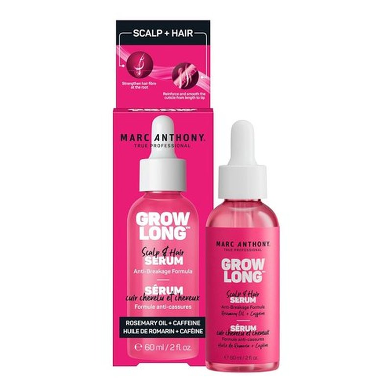 Marc Anthony Grow Long Scalp & Hair Serum - Anti-Breakage Formula for Nourished & Hydrated Hair - 2 fl oz