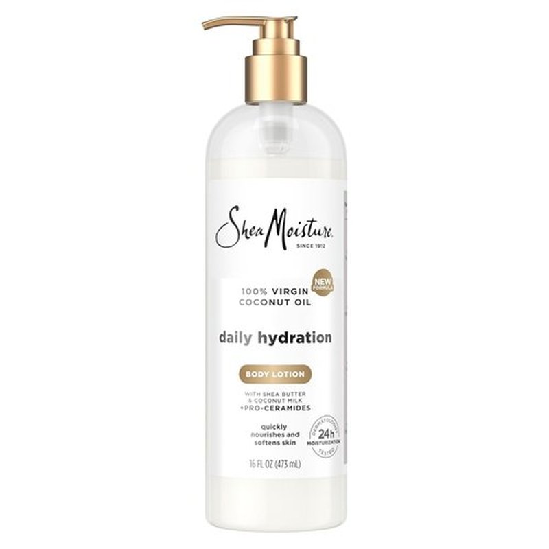 SheaMoisture Daily Hydration Body Lotion - Nourishing 100% Virgin Coconut Oil & Shea Butter, 16 oz