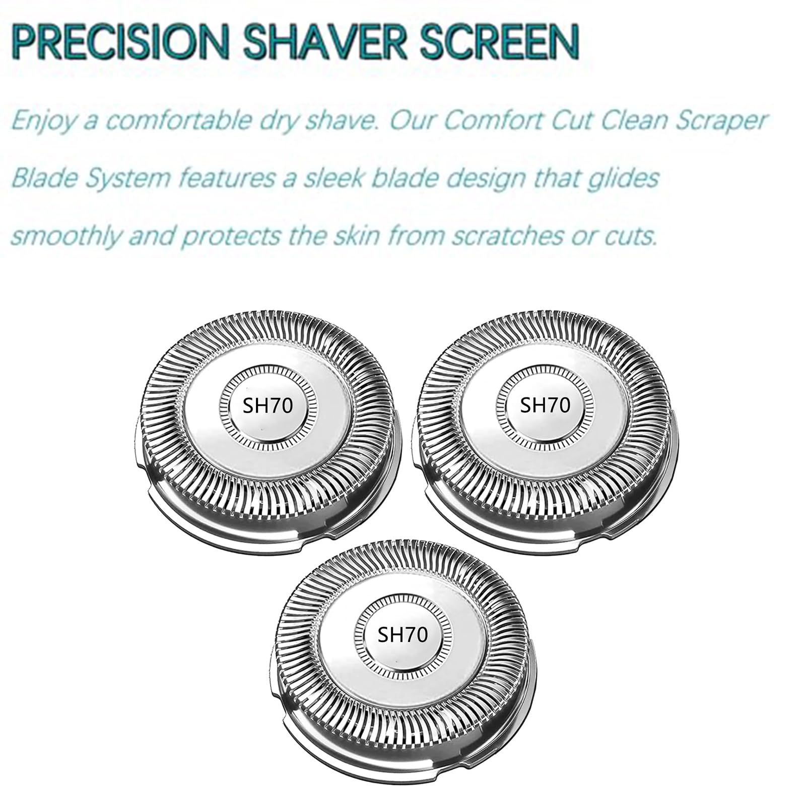 SH70/71 Replacement Heads for Philips Norelco Series 7000 Replacement Blades,for SH71 7000 S7370 S7371 S7720 S7530 SW7700 Etc Model,New Upgraded Blades