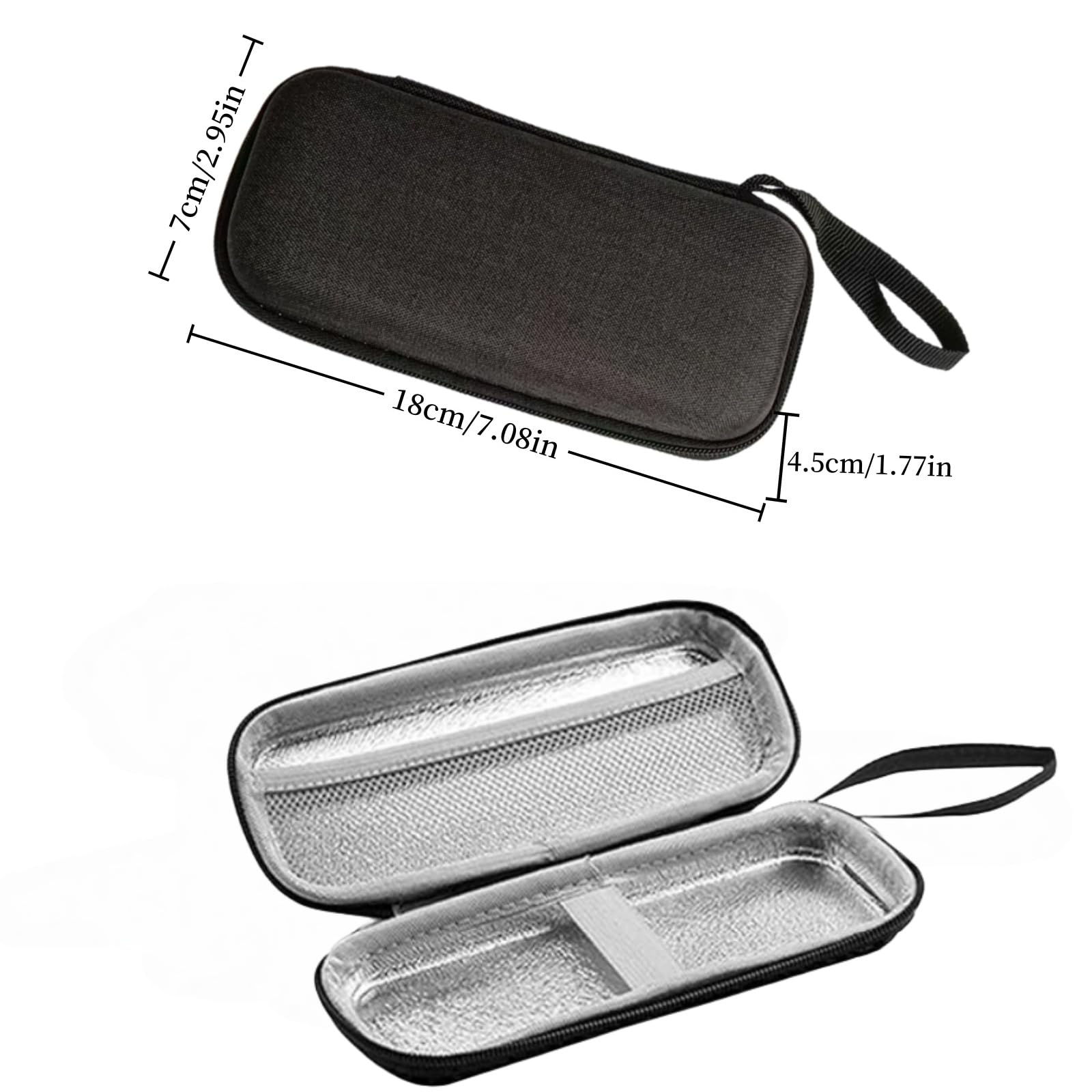 Safety Razor Cover Travel Razor Protective Case, Safety Men's Razor Cord Travel Organizer Compatible with Most brands of Razors, Zipper Carrying Bag
