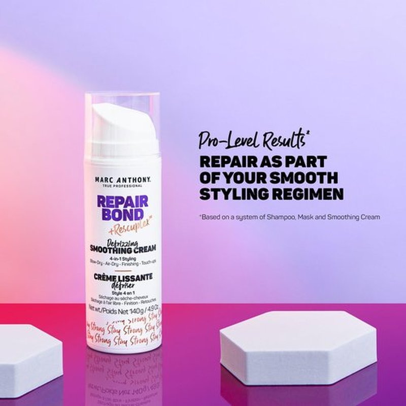 Marc Anthony Anti-Frizz Hair Styling Cream - Smooths, Strengthens & Adds Shine