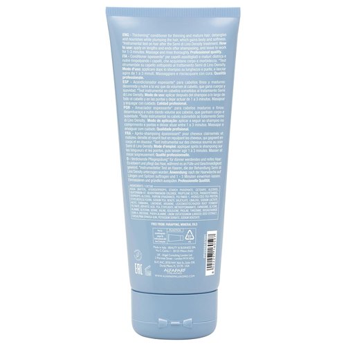ALFAPARF MILANO Semi Di Lino Density Thickening Conditioner - Peptides & Amino Acids for Fine Hair - Adds Volume & Softness