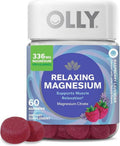 OLLY Relaxing Magnesium Gummies - Muscle Relaxation Support, Raspberry Lavender Flavor, 60 Count