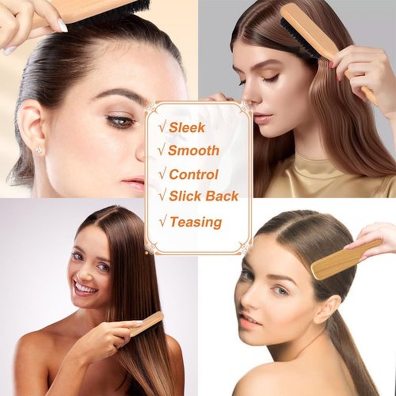 Hair Wax Stick Set for Flyaways Slick Back – Includes Wax Stick for Hair, Slick Back Hair Brush, Hair Finishing Stick – Hair Styling Products for Women, Taming Frizz & Creating Sleek Styles