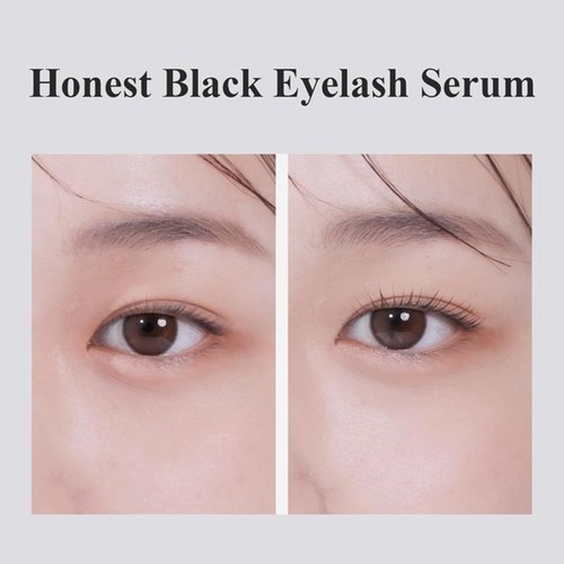 BENTON Honest Black Eyelash Serum - Thicker, Fuller Lashes with Black Tint - 0.27 Fl. Oz