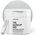 Rice Toner Pads Korean Skin Care Daily Exfoliating Pads for Face: THE GLOW UP Centella AHA PHA Niacinamide Brightening Toner for Mens Skincare, Facial Cleansing, Acne Pores, Dark Spots & Skin Radiance