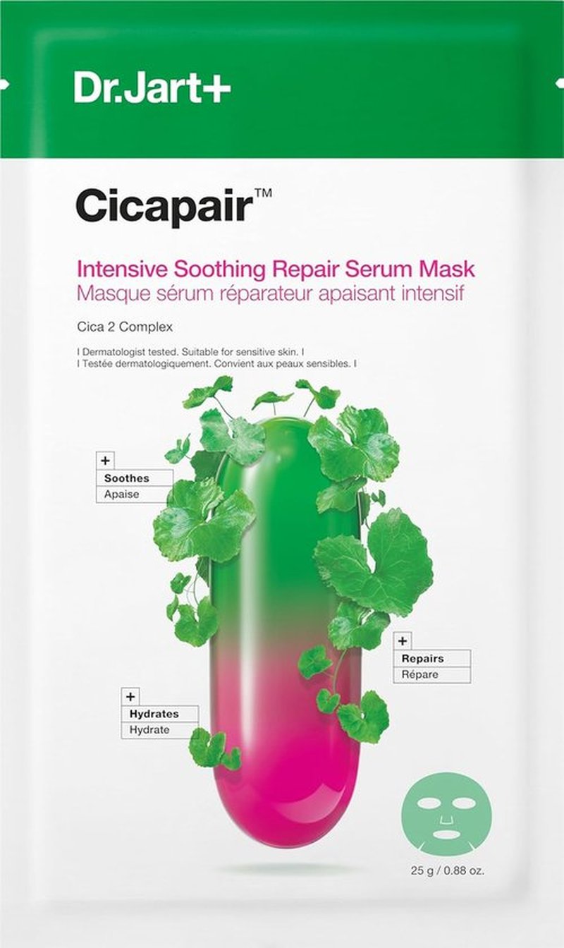 Dr.Jart+ Cicapair Serum - Soothing Face Mask for Redness Relief with Centella Asiatica | Korean Skin Care