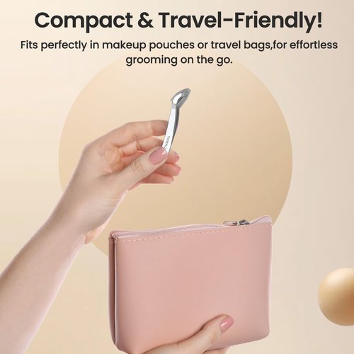 THRAU Mini Cuticle Trimmer Tweezers, Professional Cuticle Nippers Cutter for Manicure and Pedicure, Stainless Steel Precise Nail Clippers Scissors