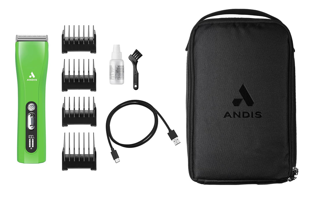 Andis 563231 ProClip 5-in-1 Cord/Cordless Clipper, 5 Speeds, Green