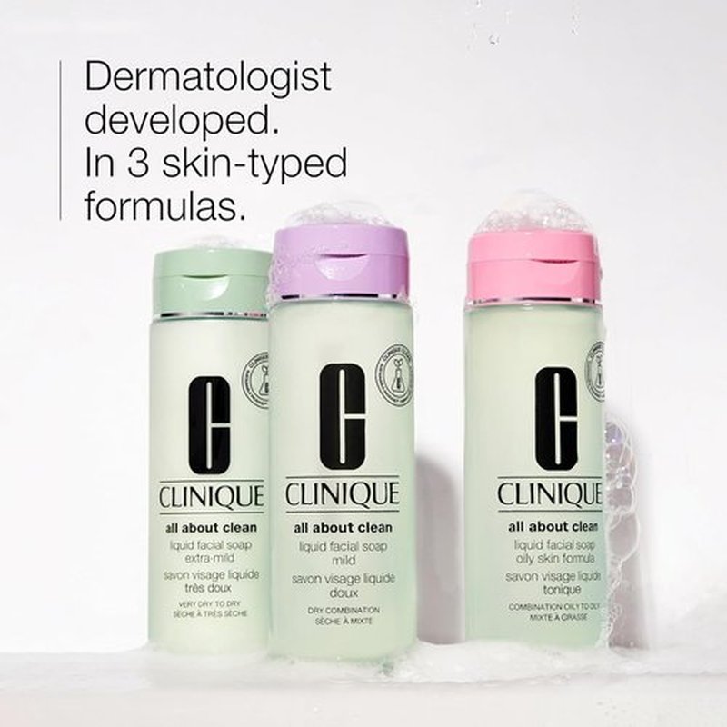 Clinique Liquid Facial Cleanser - 3-Step System for Oily Skin | Types 3 & 4