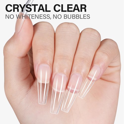 AILLSA Solid Gel Nail Glue for Nail Tips Super Strong Gel Glues Professional Fake Acrylic Soft Nails Glue U V Lamp Curing Needed - Long Lasting 15g / 0.5fl.oz