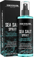 Viking Revolution Sea Salt Spray - Texturizing Hair Spray with Kelp & Aloe Vera - 8.8oz for Beachy Waves