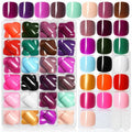 LoveOurHome 576pc Press on Toenails Women Fake Toe Nails Tips, Gel Glue on Toe Nails Press on Nail Short Square Fake Toenail Artificial False Toenails Stick Pedicure 24 Colors Acrylic Toenail Tip