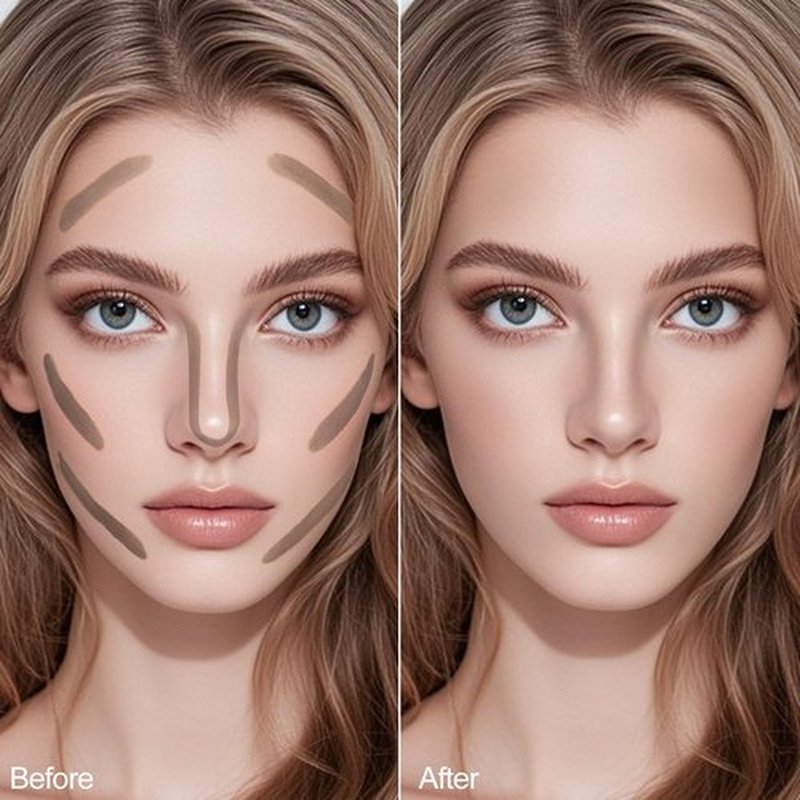 Erinde Cool Toned Contour Stick for Fair Skin, Large Capacity Grey Brown Cream Contour Makeup Stick, Smooth Blendable Matte Bronzer, Waterproof & Long Lasting Face Shaping Nose Contouring Sticks