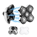 SEKINININT Upgrade Universal Head Shaver Replacement Heads Compatible with Freebird Shaver, Full dual blade ring design Replacement Heads For Wyklaus Head Shavers for Bald Men (Silvery)