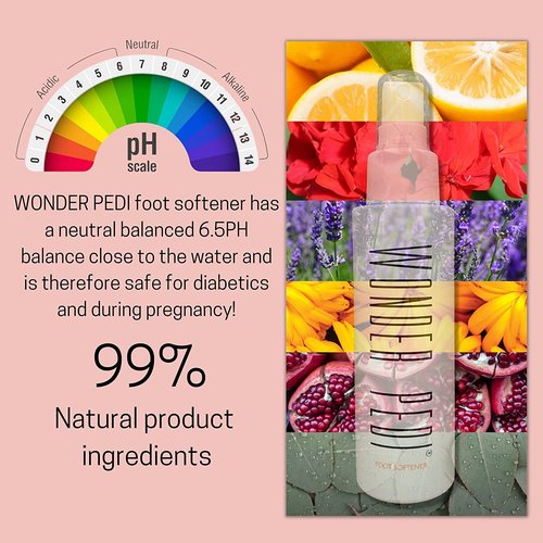 Callus Remover - Three Minutes Quick Fix- Foot File Rasp - Instant Foot Exfoliating Softener Peel Spray, Heels Callus Scrubber File - Home Spa Pedicure Treatment. Wonder Pedi