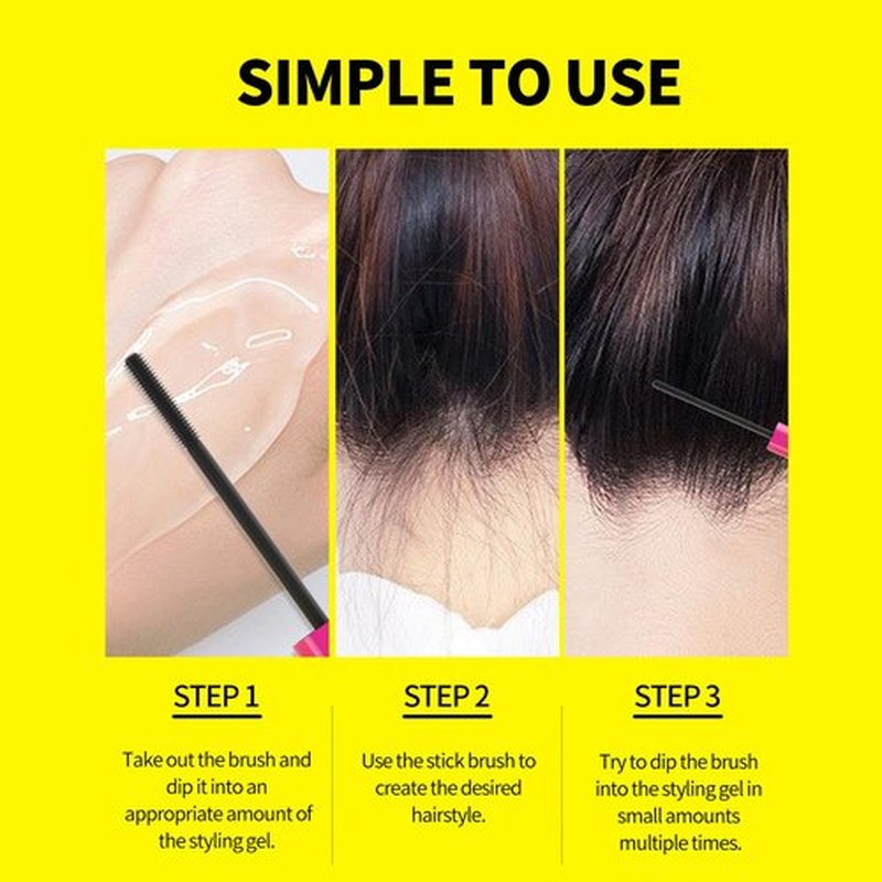 SEVICH Kids Quick Slick Hair Finishing Stick Gel - 40ml Stray Hair Tamer with Dinosaur Design, Gentle Brush-On Formula for Baby Hairs & Flyaways