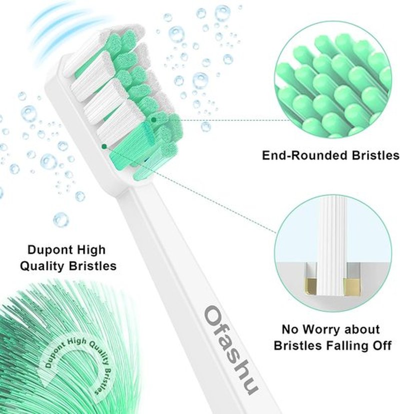 Philips Sonicare Replacement Electric Toothbrush Heads - Compatible with ProtectiveClean & DiamondClean | 10 Pack