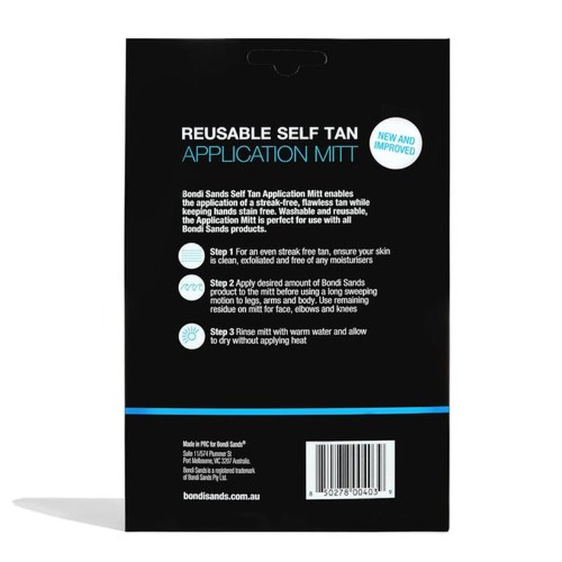 Bondi Sands Self-Tanning Mitt - Reusable Applicator Glove for Streak-Free, Natural Tan | Includes 1 Mitt