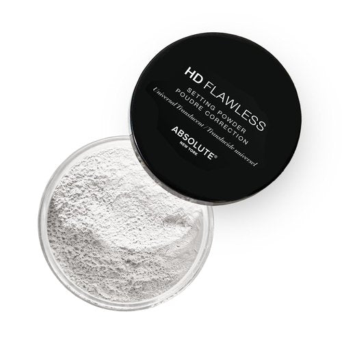 Absolute New York HD Flawless Setting Powder - Translucent Finish, 0.53 oz for All-Day Wear