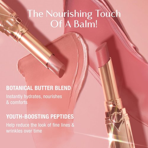 Charlotte Tilbury Pillow Talk Lip Tint - Long-Lasting Sheer Balm for Hydrated, Plumper Lips