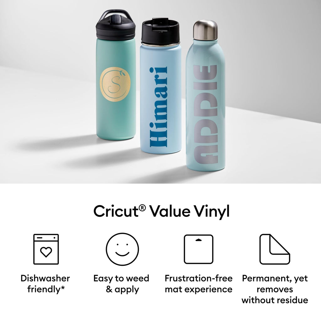 Cricut® Value Permanent Vinyl, White (12 in x 10 ft)