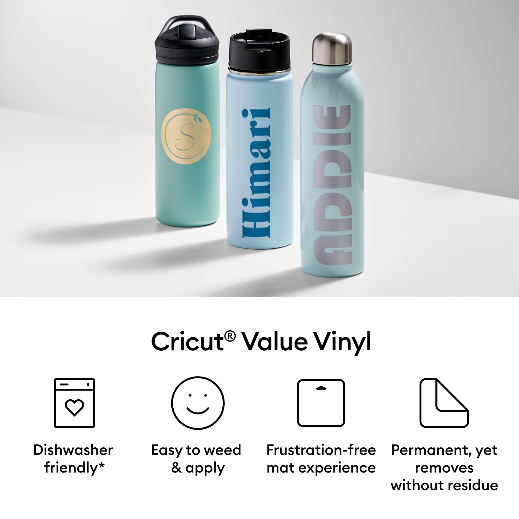 Cricut® Value Permanent Vinyl, White (12 in x 10 ft)