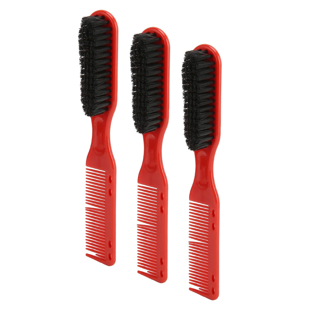 3-Piece Double-Ended Men's Hair & Beard Styling Brush Set – Multifunctional Haircut & Grooming Brushes