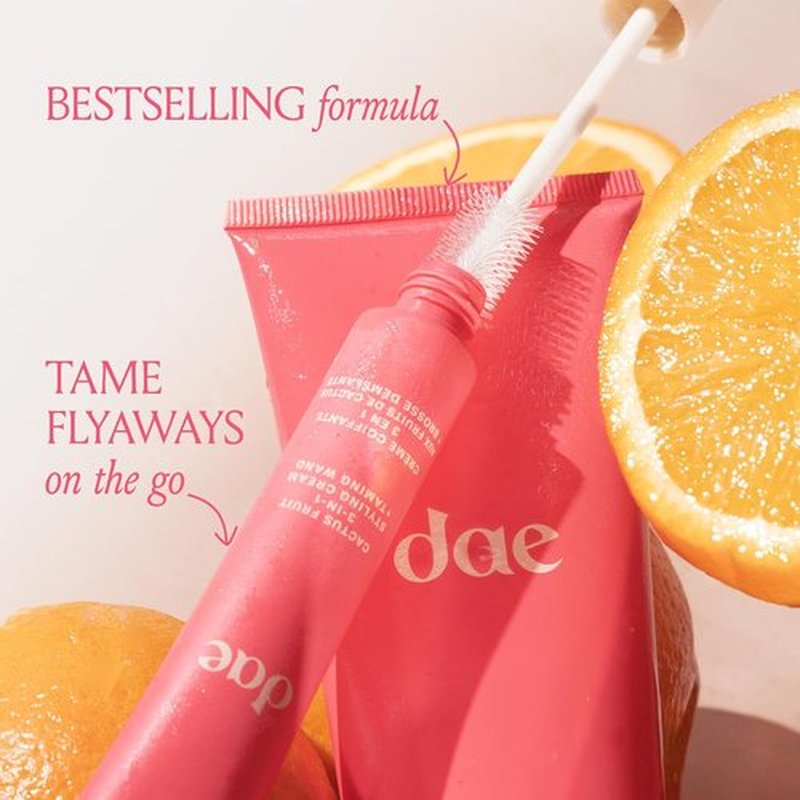 DAE Cactus Fruit 3-In-1 Styling Cream & Taming Wand - Smooth Frizz, Tame Flyaways (0.6 oz.)