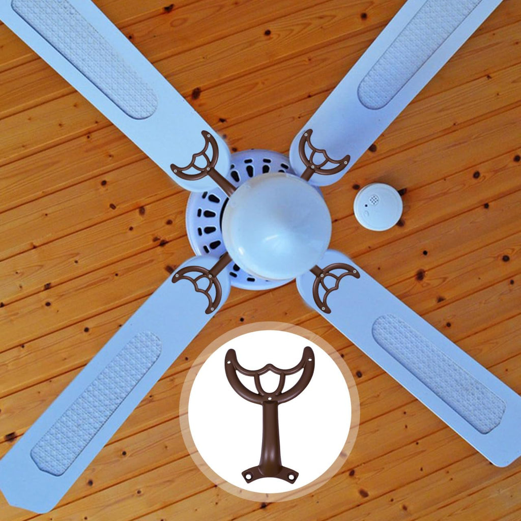 Housoutil Ceiling Fan Blades Arms, Ceiling Fan Blade Brackets, Replacement Blades for Fan Holder to Keep the Balance of the Ceiling Fan, Coffee