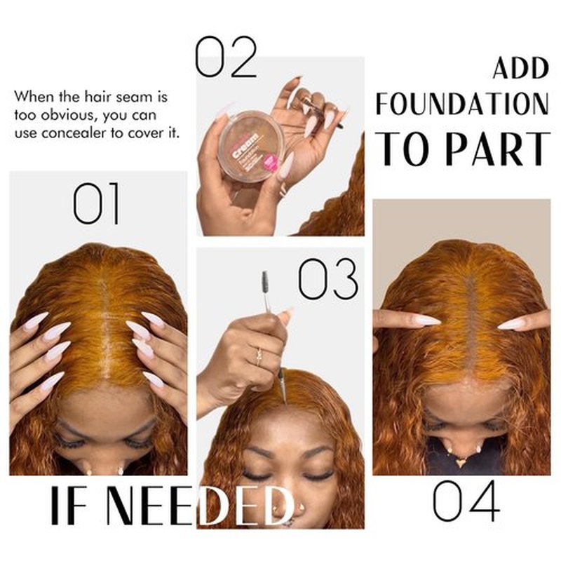 Dreamlover Wide Wig Grip Band for Lace Front Wigs, Velvet Wig Grip Band with Adjustable Hook & Loop Fastener, Nude, 1 Pieces