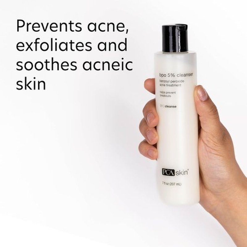 PCA SKIN 5% Benzoyl Peroxide Face Wash - Foaming Acne Cleanser for Oily Skin | 7.0 Oz Bottle