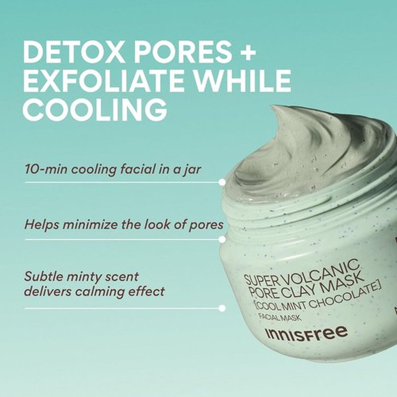 Innisfree Super Volcanic Clay Masks - Pore-Reducing & Sebum Control for Oily Skin | Limited Edition Gift Sets