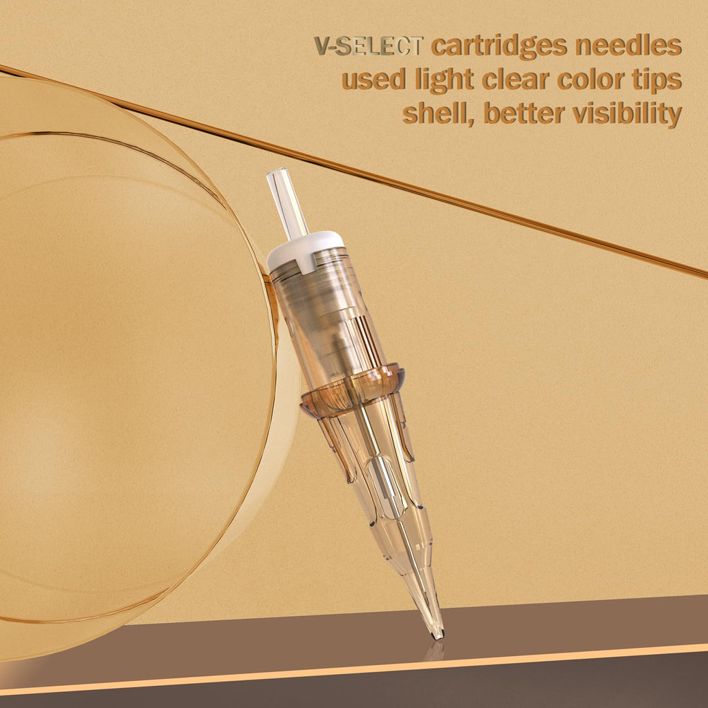 EZ Tattoo Cartridge Needles - 20Pcs #10 (9RM) Bugpin Curved/Round Magnum Disposable Tattoo Needles Cartridges for Rotary Tattoo Machine Pen Gun - V SELECT