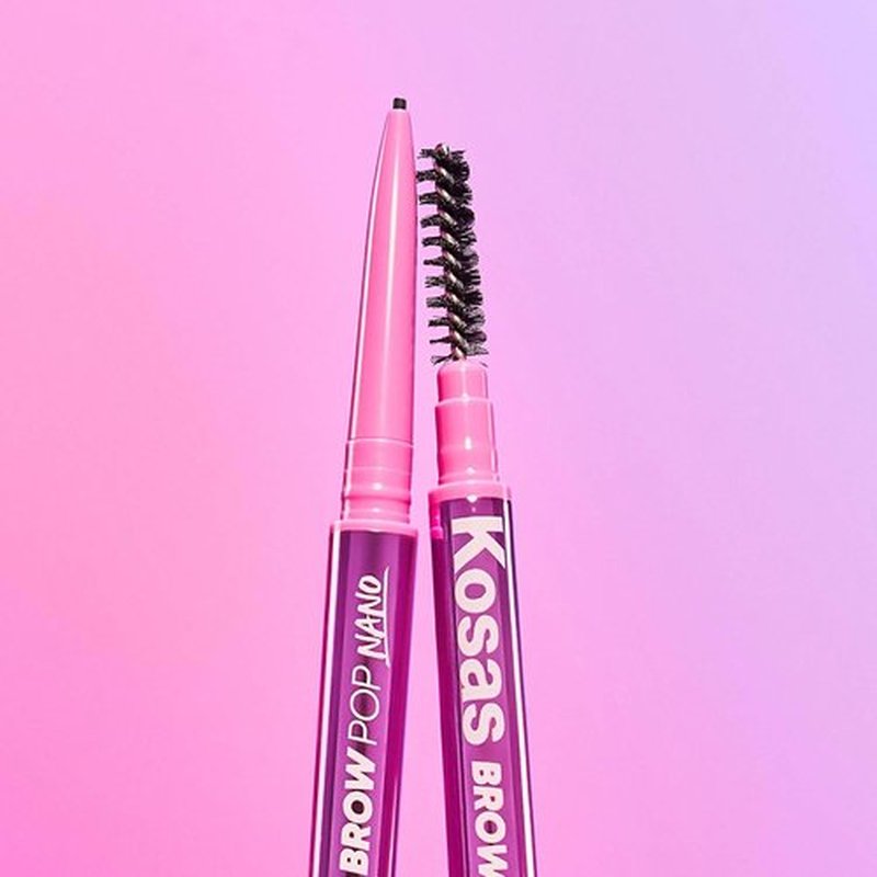 Kosas Brow Pop Nano - Ultra-Fine 1mm Brow Pencil for Natural-Looking Eyebrows - Dark Brown