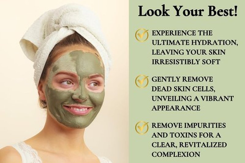 Moisturizing Face Mask - Organic Neem & Clay Formula for Dry Skin | Hydrates & Softens, 7 oz