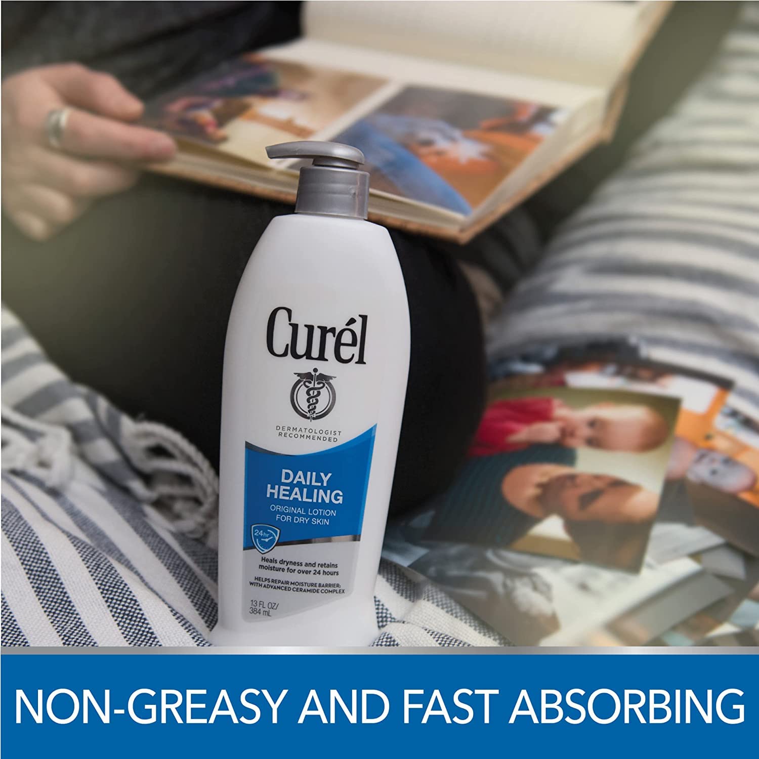 Curel Daily Healing Original Lotion for Dry Skin 13 oz (Pack of 2)