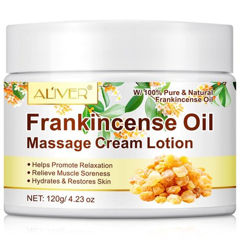 Frankincense Balm for Anti-Aging, Muscle Massage – Deep Moisturizing Cream for Dry Cracked Skin – Face Body Skincare for Men and Women – 2oz Natural Balm