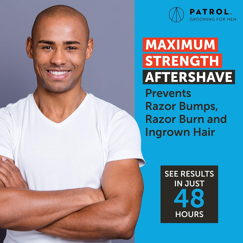 Bump Patrol Maximum Strength Aftershave Treatment Serum – Razor Bump Stopper and Ingrown Hair Treatment for Men and Women, Fast Acting Formula