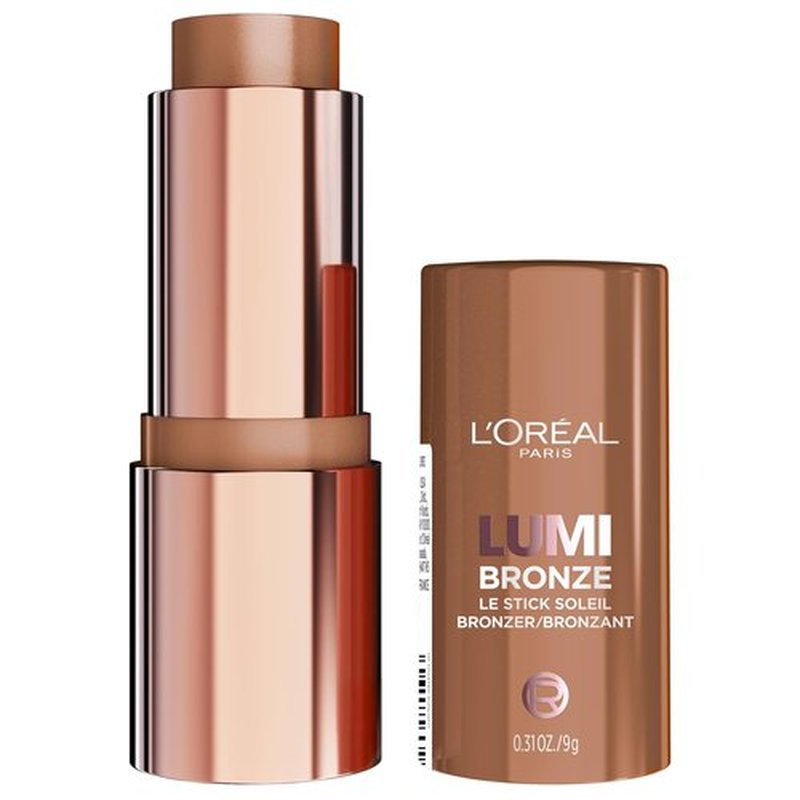 L'Oreal Paris Lumi Bronze Bronzer Stick - Cream-To-Powder Formula for a Sunkissed Glow | 110 Toasted Sunlight