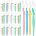 Phafaloop 72 Pcs Eyebrow Razor and Face Razor for Women and Men, Safe and Beginner-Friendly Dermaplaning Tool with Protective Cover