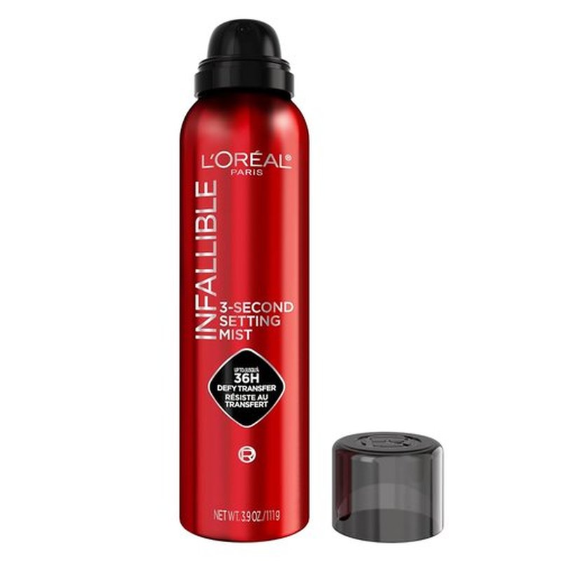 L'Oreal Paris Infallible XL Setting Spray - Microfine Mist for 36HR Wear | Clear, 3.9 Oz