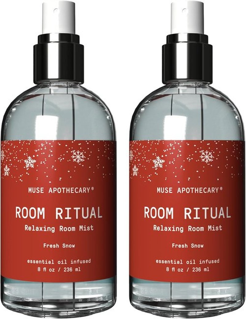 Muse Apothecary Room Ritual - Aromatic Room Spray with Natural Essential Oils | 8 oz Fresh Snow, 2 Pack