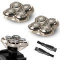 OXSITO 2Pack Pro 4 Shaver Replacement Heads for Skulls Pitbulls Series Gold PRO, Silver PRO, Platinum PRO, Butterfly Kiss PRO Head Shavers, Floating 4 Heads for a Fast, Close and Smooth Shave.