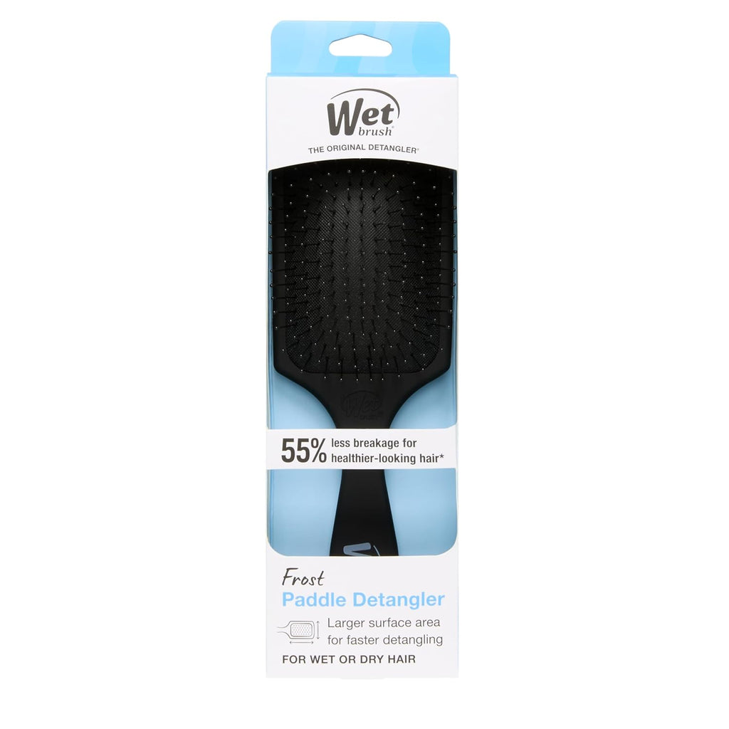 Wet Brush Paddle Detangler Hair Brush - Ultra-Soft IntelliFlex Bristles | AquaVent Design for All Hair Types